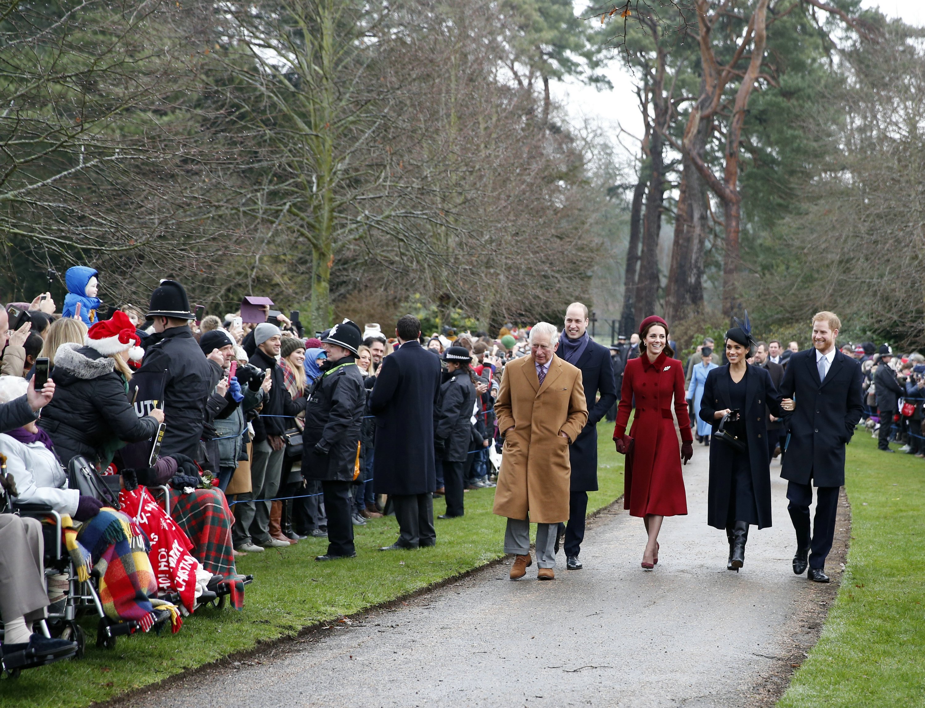 December 25 Christmas Day Church Service At Sandringham
